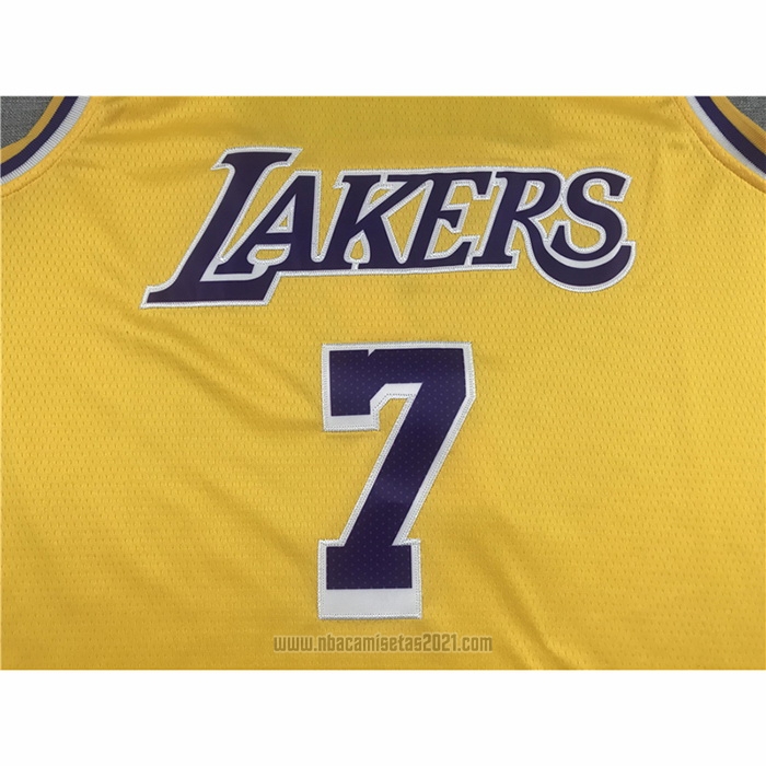 Camiseta Los Angeles Lakers Carmelo Anthony #7 Icon 2020 Amarillo